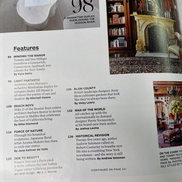 Architectural Digest Magazine March 2017  Vol 74 Issue 3 Home Interior Design u - Picture 3 of 8